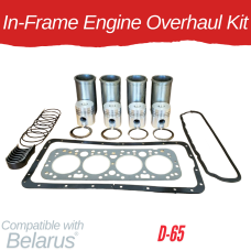 IN-FRAME ENGINE OVERHAUL KIT FOR BELARUS D-65 - 610 611 615 652 