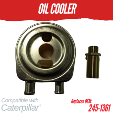 OIL COOLER FOR CATERPILLAR C1.5 C1.7 C2.2 3013C 3024 3024C 3024T REPLC: 245-1361