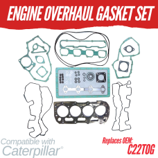 ENGINE OVERHAUL GASKET SET FOR CATERPILLAR CAT C2.2, C2.2T 2.216L - C22TOG