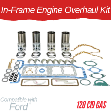IN-FRAME ENGINE OVERHAUL KIT FOR FORD 120 CID GAS - 2N 8N 9N