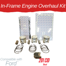 INFRAME ENGINE OVERHAUL KIT FOR FORD 201 CID DIESEL 4000 4600 4610 4610SU 4630