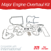 MAJOR ENGINE OVERHAUL KIT FOR INTERNATIONAL D179  248 454 484 495 533 640 3220 