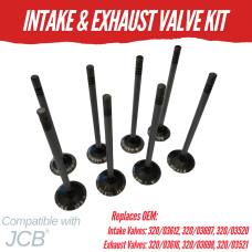 INTAKE & EXHAUST VALVE KIT FOR  JCB 444 - REPLC 320/03612 320/03616 320/03697