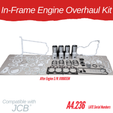 IN-FRAME ENGINE OVERHAUL KIT FOR JCB / PERKINS 4.236 LATE SERIAL NUMBERS 3CX 410 520  