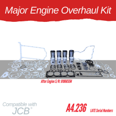MAJOR ENGINE OVERHAUL KIT FOR JCB - PERKINS 4.236 LATE SERIAL NUMBERS 3CX 410 520  