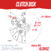 Clutch Disk for John Deere