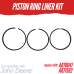 PISTON KIT FOR JOHN DEERE 3.164D 4.219 6.329D LATE 350B 2120 REPLC: AR78041 AR71592 AR90550