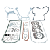 OVERHAUL GASKET SET FOR JOHN DEERE 4.276D 4.276T 4045D 4045T ENGINE REPLC: RE501568 RE16921