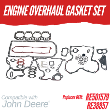 ENGINE OVERHAUL GASKET SET FOR JOHN DEERE 4.219 4.239D 4.239T 4039D 4039T REPLC: RE38857