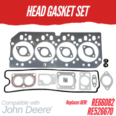HEAD GASKET SET FOR JOHN DEERE 4045D 4045T 4045T/H POWERTECH ENGINE REPLC: RE66082