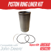 PISTON KIT FOR JOHN DEERE 6.466D 4050 4240 6466DF 6620 REPLC: AR83610 RE60290 AR100442