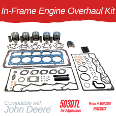 INFRAME ENGINE OVERHAUL KIT FOR JOHN DEERE 5030TL Powertech Piston# RE522094