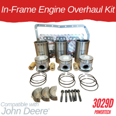 IN-FRAME ENGINE OVERHAUL KIT FOR JOHN DEERE 3029D - POWERTECH - 240 3110 5200 5300 