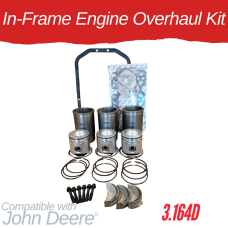 INFRAME ENGINE OVERHAUL KIT FOR JOHN DEERE 3.179D - 1850 2040 2150 2240 5000 350D 