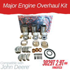 MAJOR ENGINE OVERHAUL KIT FOR JOHN DEERE 3029T 2.9T - POWERTECH (Mid) - 5400 5400N