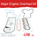 MAJOR ENGINE OVERHAUL KIT FOR JOHN DEERE 4.276D - 410C 510B 450E 455G 490D LATE 