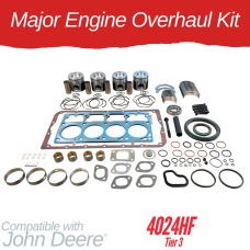 MAJOR ENGINE OVERHAUL KIT FOR JOHN DEERE  4024HF - POWERTECH TIER 3 PISTON # RE527622
