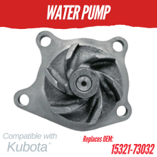 WATER PUMP FOR KUBOTA TRACTOR KH110 L175 L185 L200 L225DT L245 L345DT REPLC: 15321-7303