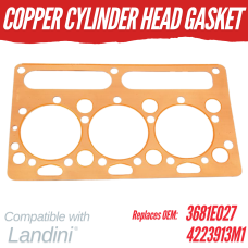 COPPER CYLINDER HEAD GASKET FOR LANDINI - PERKINS AD3.152 3681E027 4223913M1 