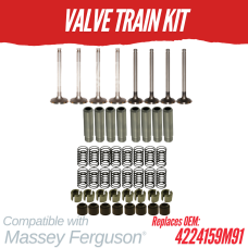 VALVE TRAIN KIT FOR MASSEY FERGUSON PERKINS A4.212, A4.236, A4.248 REPLC: 4224159M91