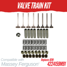VALVE TRAIN KIT FOR MASSEY FERGUSON PERKINS A4.212, A4.236, A4.248 REPLC: 4224159M91