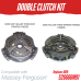 DOUBLE CLUTCH KIT FOR MASSEY FERGUSON -10 SPLINE CAPTIVE PTO DISK REPLC: 526666M91