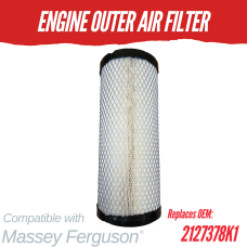 ENGINE OUTER AIR FILTER FOR MASSEY FERGUSON 2605 2615 2127378K1