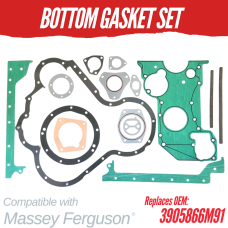 BOTTOM GASKET SET FOR MASSEY FERGUSON 2615 3905866M91