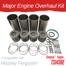 MAJOR ENGINE OVERHAUL KIT FOR MASSEY FERGUSON 2635 WITH TSJ436E ENGINE
