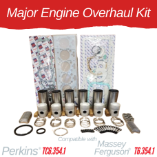 MAJOR ENGINE OVERHAUL KIT FOR MASSEY FERGUSON  - PERKINS T6.354.1 / TC6.354.1 TURBO 