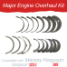 MAJOR ENGINE OVERHAUL KIT FOR MASSEY FERGUSON 2605 WITH S325.3 ENGINE