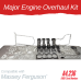 MAJOR ENGINE OVERHAUL KIT FOR MASSEY FERGUSON - PERKINS 4.236 EARLY SERIAL NUMBERS 175 255 50C