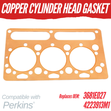 COPPER CYLINDER HEAD GASKET FOR PERKINS AG3.152, AD3.152, AT3.152.4  3681E027 4223913M1 