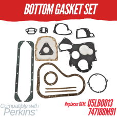 BOTTOM GASKET SET FOR PERKINS 4.108 92455 445 4600 E146 L555 REPLC: U5LB0013 747188M91