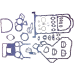 BOTTOM GASKET SET FOR PERKINS 1004.42