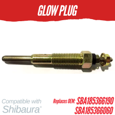 GLOW PLUG FOR SHIBAURA N843-D / N843L / N844 / N844L-D / N844LT-C GLOW PLUG REPLC: SBA185366190
