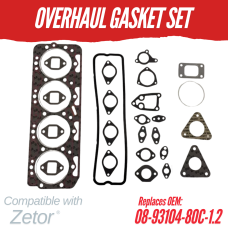 ENGINE OVERHAUL GASKET SET FOR ZETOR Z8002 - 83005920 9111 9245 10145 10245