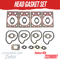 HEAD GASKET SET FOR ZETOR TURBO ENGINE 73200097 Z7302T Z7701T 7321 7340 7711 7745