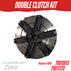 12.25" DOUBLE CLUTCH KIT FOR ZETOR 12.25" or 310mm - 3320 5211 6245 7211 REPLC: 79010011 