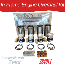 IN-FRAME ENGINE OVERHAUL KIT FOR ZETOR Z8401.1 - 8111 8145 8211 8245